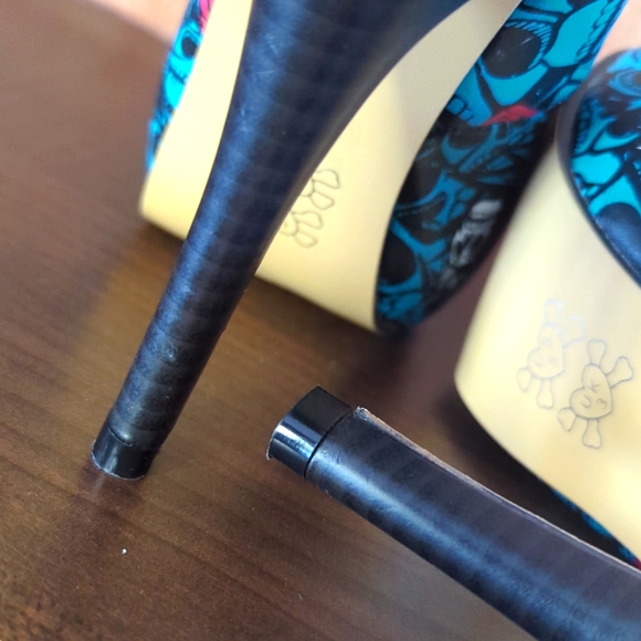 Iron Fist Muerte Punk 4" Peep Toe Heels US5/36 - Picture 11 of 14